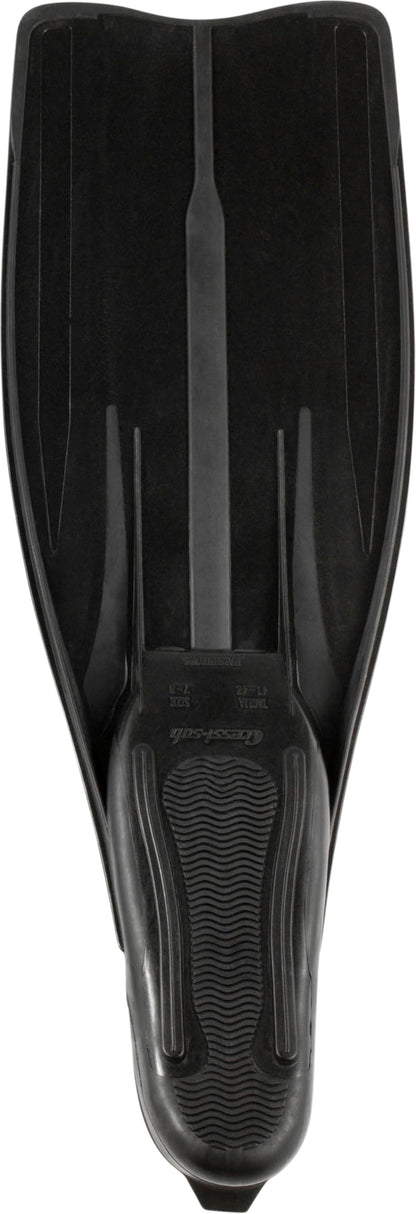 Cressi Adult Reactive Full Foot Pocket Scuba Diving Fins | Pro Star: Made in Italy,Black