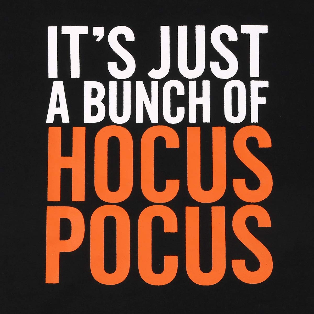 It's Just a Bunch Of Hocus Pocus Sweatshirt Women Halloween Off The Shoulder Tops Funny Graphic Pullover Top Black