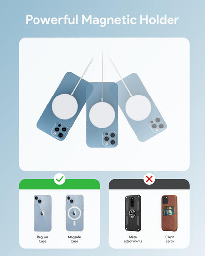 COKOEYE Magnetic Wireless Charger 2-Pack for iPhone Wireless Charger Pad, Max Fast for Magsafe Phone Adapter for iPhone 16/16 Plus/16 Pro/16 Pro Max/15/15 Pro/15 Plus/ 14/13 Series/AirPods Pro 2