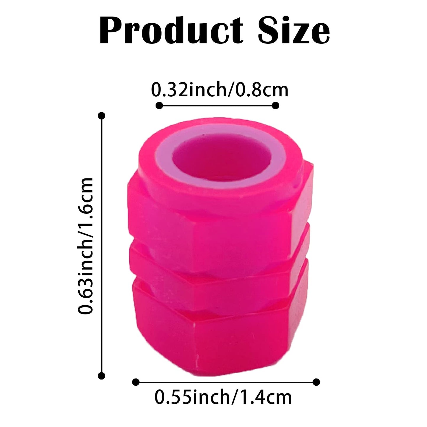 8PCS Car Tire Valve Stem Caps, Universal Noctilucent Waterproof Car Wheel Tire Caps, Suitable for Air Valve Caps for Cars, Motorcycles, Bicycles (Pink)