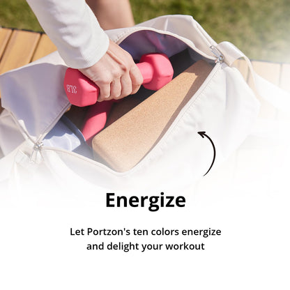 Portzon 10 Colors Options Compatible with Set of 2 Neoprene Dumbbell,1-16 LB, Anti-Slip, Anti-roll, Hex Shape