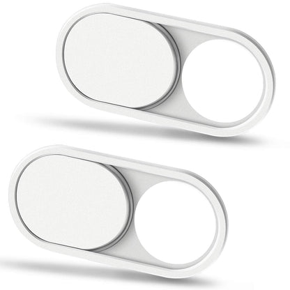 CloudValley Webcam Cover Slide, 0.023 Inch White, Web Camera Cover for MacBook Pro, MacBook air, Laptop, iMac, Desktop, PC, iPad, iPhone 8/7/6 Plus, Privacy Protection, Ultra-Thin[2 Packs]