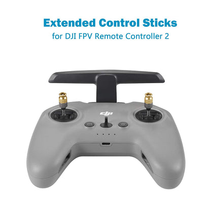 Hanatora Extension Joystick Stick for DJI FPV Remote Controller 3 2,Neo,Avata 2,RC Pro, Metal Control Extender Joysticks,Long Thumb Sticks Replacement Accessories