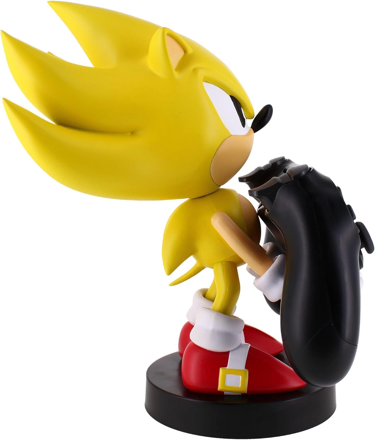 Exquisite Gaming: SEGA: Super Sonic - Original Mobile Phone & Gaming Controller Holder, Device Stand, Cable Guys, Sonic The Hedgehog Licensed Figure