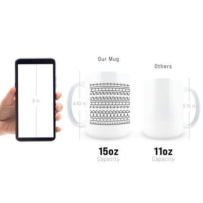 Hogg Fuck This Shit Mug, 15 oz Coffee Cups Ceramic, Hidden Message Coffee Mug, Funny White Elephant Gifts for Adults, Cute White Elephant Christmas Gifts, Office Prank, Funny Christmas Cup for Work