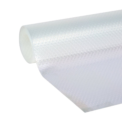 EasyLiner Clear Classic Shelf Liner - Durable Non Adhesive Fridge Liner - Easy to Install & Clean - Kitchen Liner Mat for Fridge Shelves - Food Safe Removable Shelf Liner - 12in. x 6ft. - Clear