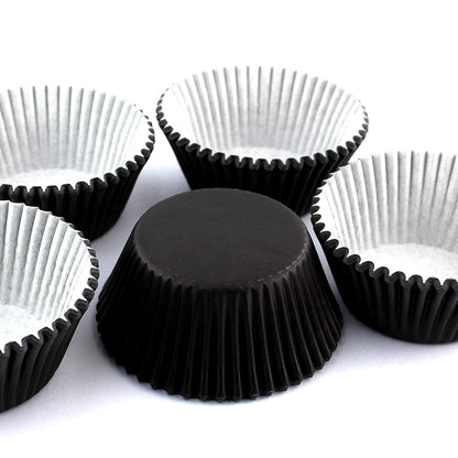 Eoonfirst Standard Size Cupcake Liners Halloween Party Baking Cups 100 Pcs (Black)