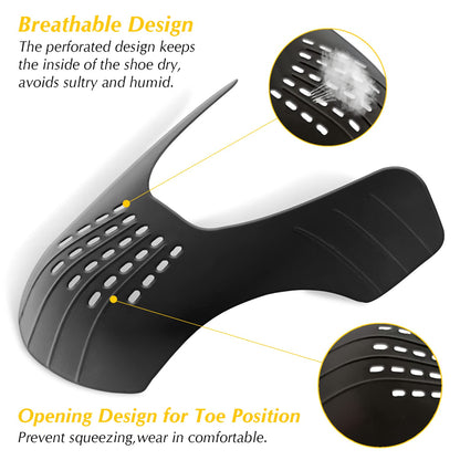 GORYGOLD 6 Pairs Crease Protector Shoe Guard for Sneakers: AJs, AF1, Dunks & More, Anti Crease Shoe Protector for Men Women Youth Kids, Size 9-15