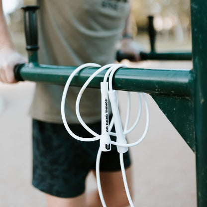 Elite Jumps | 6mm PVC Jump Ropes for Fitness | Indoor/Outdoor Adjustable Boxing Jump Rope w/Unbreakable Handles & Ultra-Durable Non-Kinking PVC | Skipping Rope for Men & Women & Boxer Rope Jump Rope