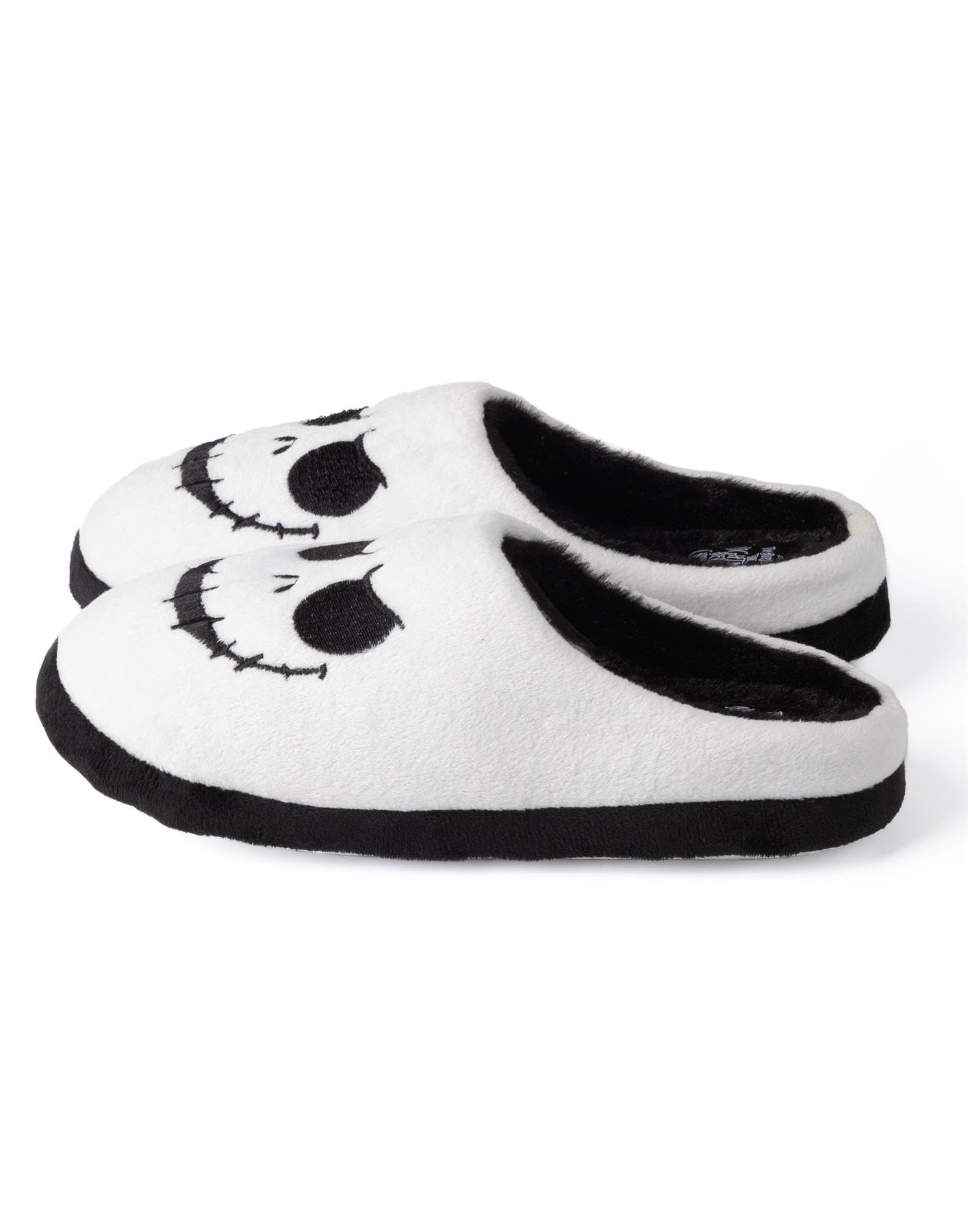 Disney The Nightmare Before Christmas Womens Slippers | Ladies Jack Skellington Halloween Footwear | Xmas Holiday Loungewear