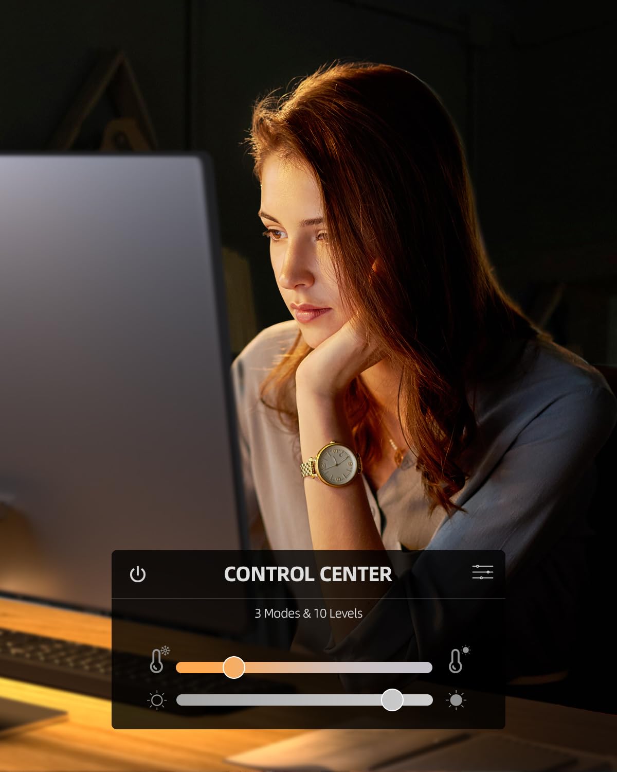 Weilisi 10.2" Desk Ring Light with Stand for Zoom Meetings, Ring Light for Desk with Clamp, 360° Rotate & Flexible Height Video Conference Light, Adjust Arm Desk Lamp Zoom Light for Home Office