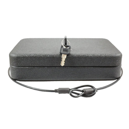 FSDC (Firearm Safety Devices) - FSDC-MLC5200 Keyed Steel Lockable Gun Case & Security Box – Heavy-Duty Powder Coated Steel – TSA Approved – Compact for Easy Storage