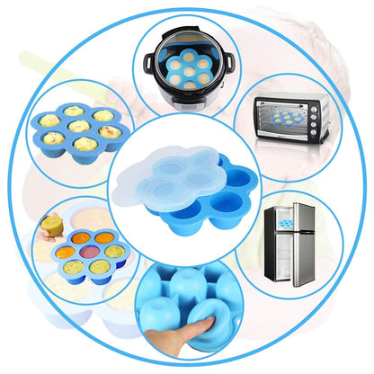 Accessories for Instant Pot, 73 PCS Accessories for Pressure Cooker for 5/6/8 Qt Electric Pressure Cooker -2 Steamer Baskets, Steamer Rack, Non-stick Springform Pan, Egg Rack