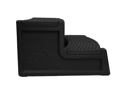 Confer Plastics Resin Multi Purpose Outdoor Non Slip Portable Spa and Hot Tub Handi-Step Deck Patio Steps Accessories, Black