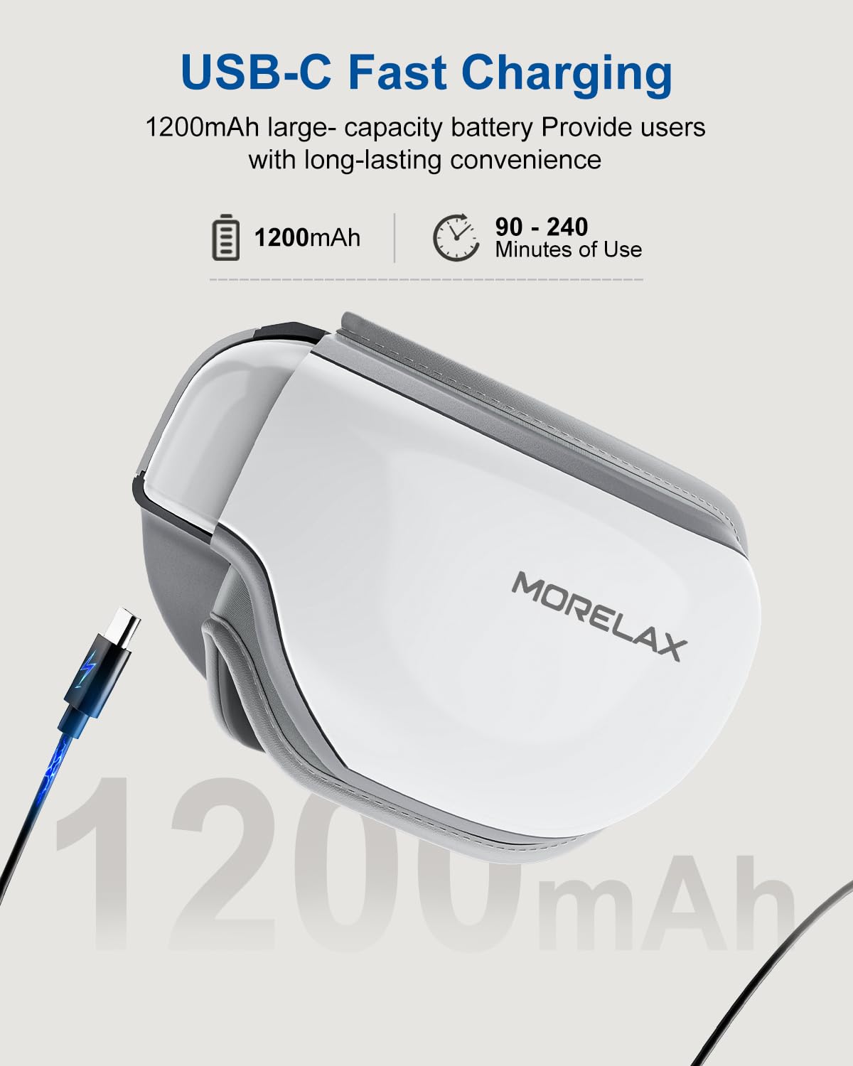 Eye Massager with Heat & Bluetooth Music, Birthday Gifts for Women, Reduce Eye Strain, Headache Relief and Improve Sleep, Eye Care Device for Migraine