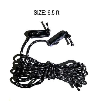 8 Pack Replacement 6.5ft Tethers and Aluminum Metal Stakes Tie Down Rope Strings for Halloween Christmas Xmas Camping Tent Blow Up Inflatable Spikes Outdoor Holiday Lawn Yard Garden Decoration