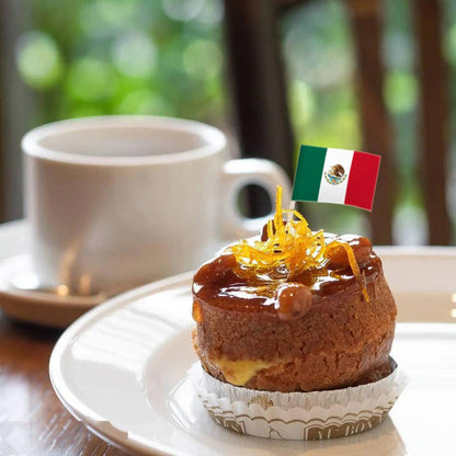 100 Pack Mexico Flag Mexican Toothpick Flags, Cocktail Picks Mini Stick Cupcake Toppers Country Picks Party Decoration Celebration Cocktail Food Bar Cake Flags (Mexico)