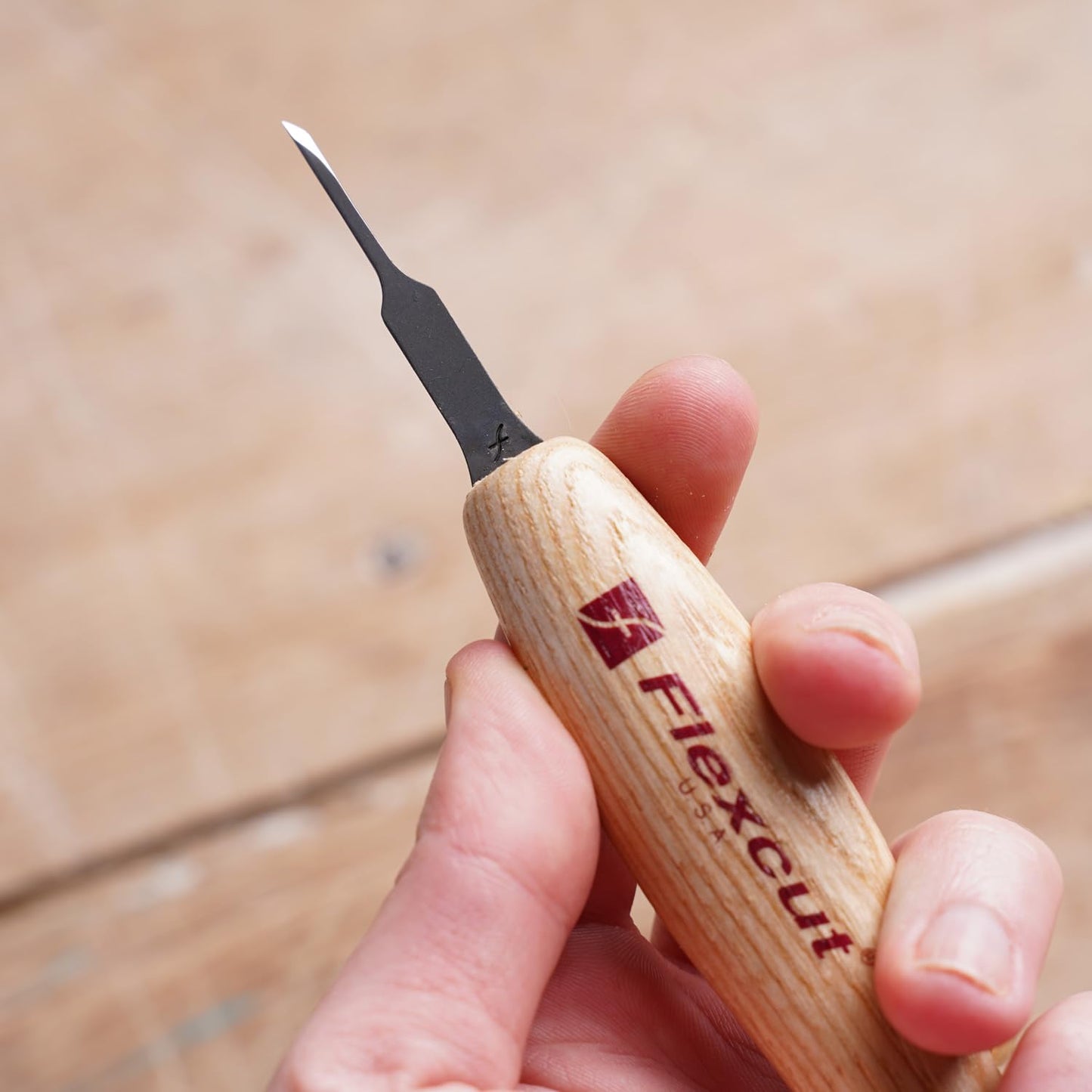 Flexcut Wood Carving Tools 1.5mm Mixed Profile Micro Tool Set of 6 MT910, 1095 High Carbon Steel Blades, Made in U.S.A.