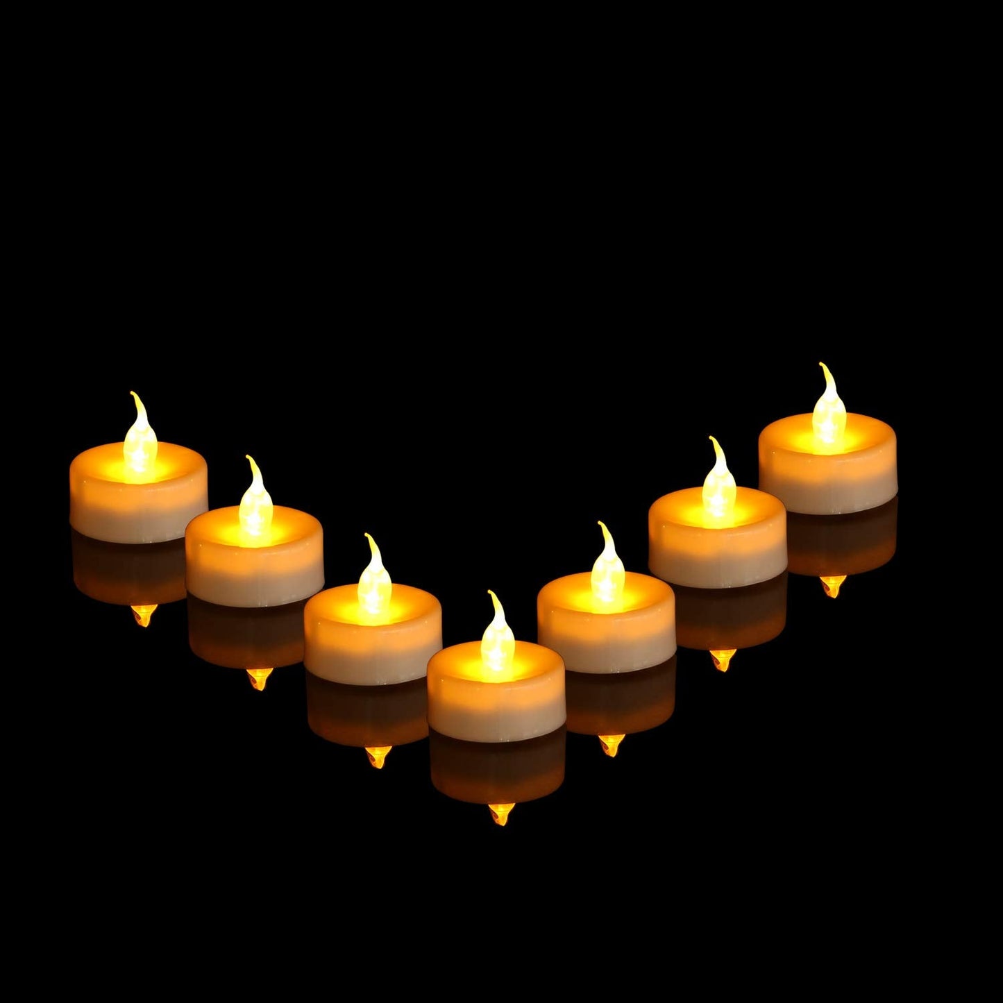 LED Remote Tea Lights with Timer,Electric Fake Candles,Flickring Amber Flameless Votive Lights,Tealight Candles for Wedding and Home Decoration,Pack of 12