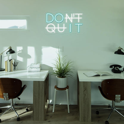 Don't Quit LED Neon Sign for Wall Decor, DO IT Neon Lights Party Decorations, USB Powered Switch LED Neon Lights Adjustable for Office, Gym, Man Cave, Gamer Room Decor