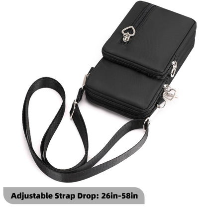 JANKS Small Crossbody Bags for Women Mini Cell Phone Purses with Crossbody Strap Phone Wallet Purses Shoulder Bag Nylon Arm Bag