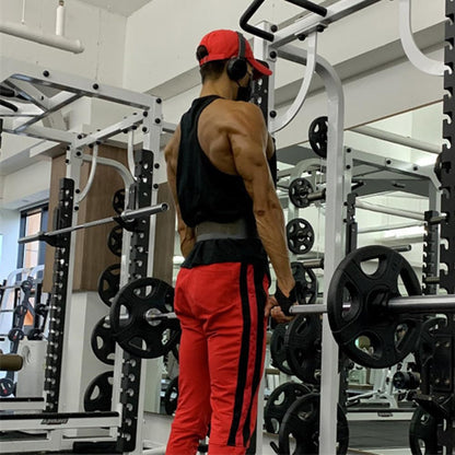 GZXISI Men's Gym Bodybuilding Stringer Tank Top Workout Muscle Cut Shirt Fitness Sleeveless Vest (Black, XX-Large)