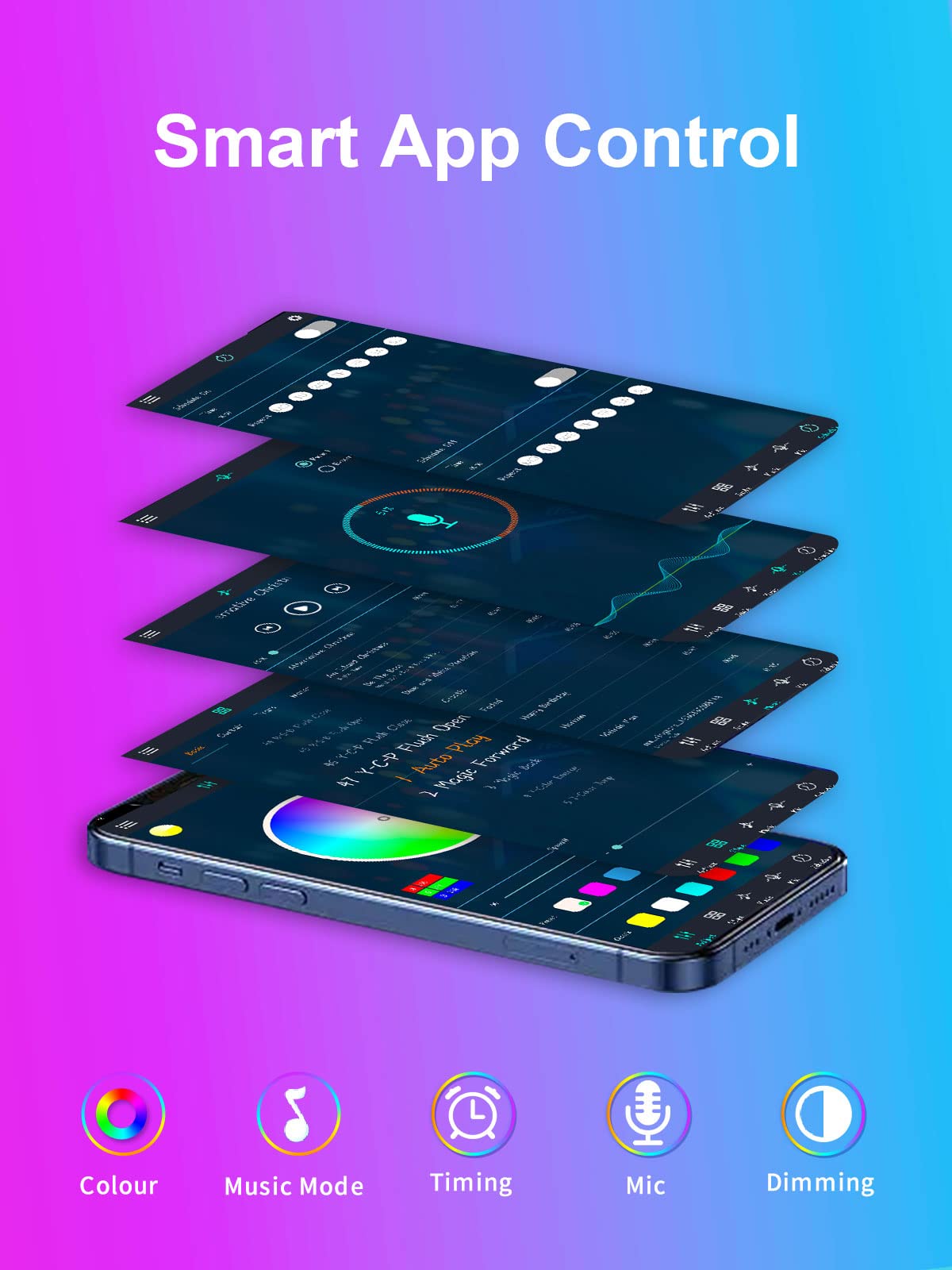 KANTUTOE LED Lights for TV, 16.4ft LED Lights for 45-75 Inch TVs, RGB TV Backlight Behind, Music Sync Bluetooth APP & Remote Control Strip Lights USB Powered for Bedroom/Gaming