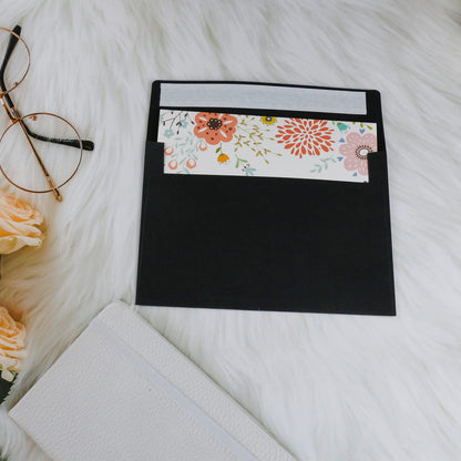 50 Packs of Black 4X6 Envelopes for Invitation, A6 Black Envelopes Self Seal for Cards, Photos, Wedding, Birthday, Party, Babay Shower