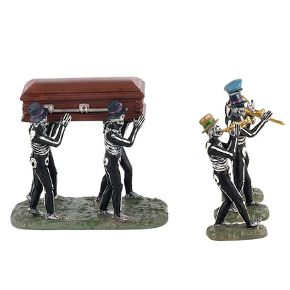 Lemax Jazz Funeral, Set of 4#13554
