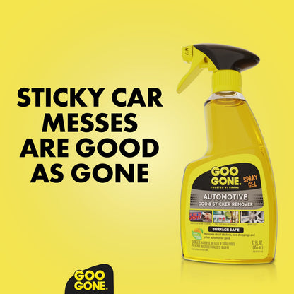 Goo Gone Automotive - Cleans Auto Interiors/ Bodies and Rims, Removes Bugs & Stickers - 12 Fl. Oz.