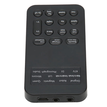 Handheld Ghostface Voice Changer Voice Changer Device, ABS Material Voice Changer with 8 Sound Effects for Phone Calling, Gaming - Black