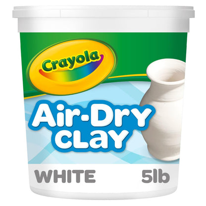 Crayola Air Dry Clay (5lbs), Teacher Supplies, Natural White Modeling Clay for Kids, Sculpting Material, Bulk Craft Supplies, School Classroom Must Haves