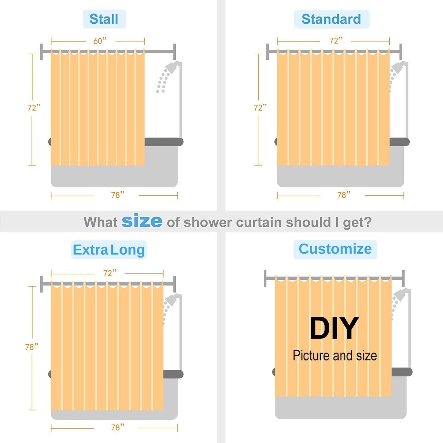 LB Halloween Pumpkins Shower Curtain Set Magic Hat Ghost Broom Bathroom Curtain Party Decor,Bath Curtain Hooks Include,72x72 inch Waterproof Polyester Fabric