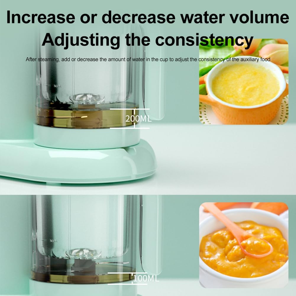 Kobuer 4 in 1 Baby Food Maker, Multifunction Baby Food Processor and Steamer, Puree Blender, Multifunctional Baby Puree Maker, Mini Food Grinder Cooking