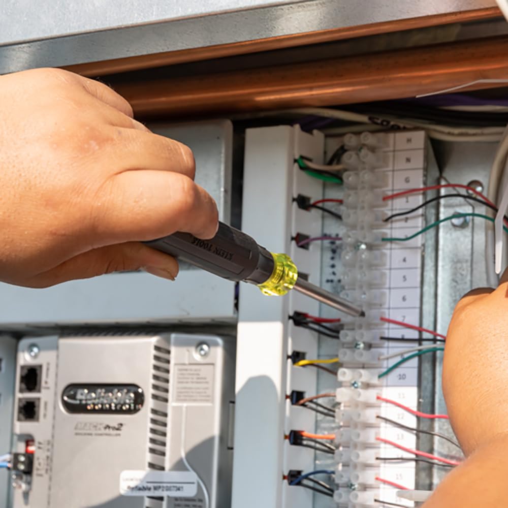 Klein Tools 32327 Precision Screwdriver Set, 27-in-1 Multi-Bit Screwdriver, Onboard Storage, Rare-Earth Magnet, Ideal for Terminal Blocks