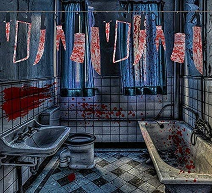 24PCS Halloween Bloody Weapons Garland, Scary Props Banner Garland Hanging Decor Horror Tools for Yard Indoor Outdoor Haunted House Vampire Zombie Party Supplies