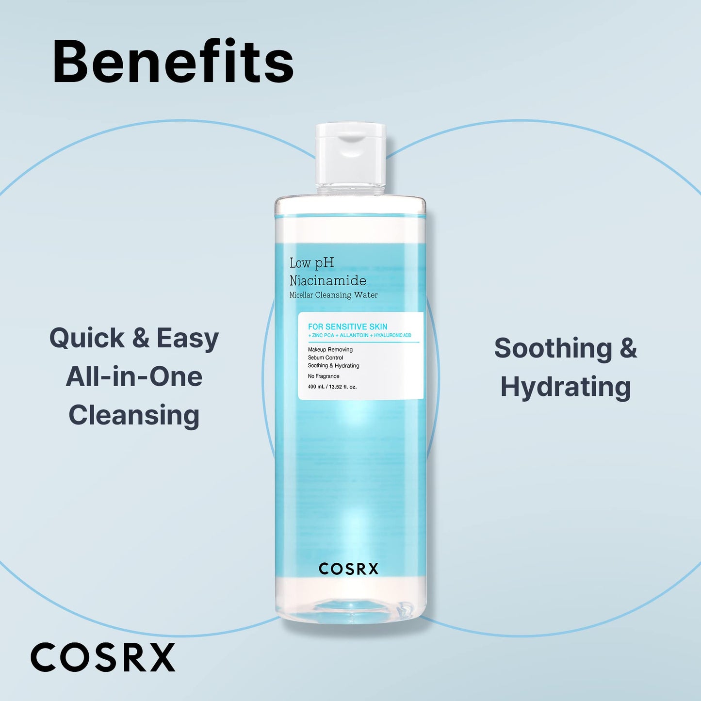 COSRX Low pH Niacinamide Micellar Cleansing Water 400 ml