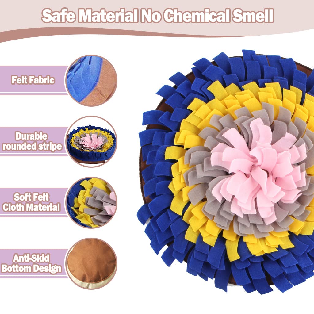 IFOYO Snuffle Mat for Small Dogs, Non Slip Dog Training Pad and Feeding Mat, Scented Activity Blanket for Foraging Skills, Anxiety Relief