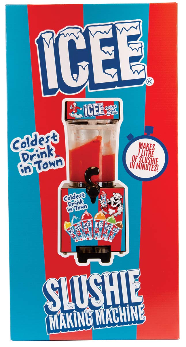 iscream Genuine ICEE Brand Counter-Top Sized ICEE Slushie Maker - Spins Your Pre-Chilled Ingredients with Your Ice into ICEE Slushies!