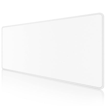 Dapesuom Large Gaming Mouse Pad, Extended Mouse Mat with Stitched Edges, Full Size Keyboard Pad with Non-Slip Base, Big XXL Computer Desk Mats for Gamer, Laptop, Office, 31.5 x 15.7in, Ivory White