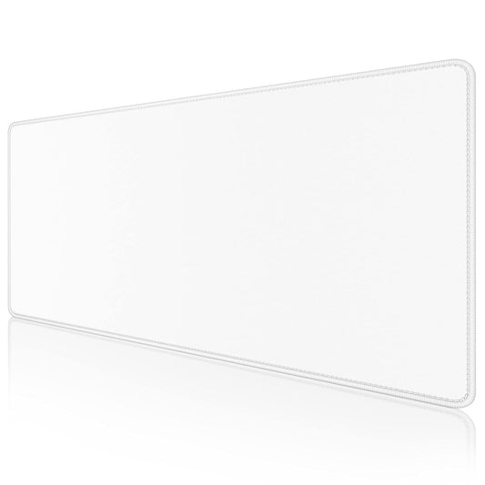 Dapesuom Large Gaming Mouse Pad, Extended Mouse Mat with Stitched Edges, Full Size Keyboard Pad with Non-Slip Base, Big XXL Computer Desk Mats for Gamer, Laptop, Office, 31.5 x 15.7in, Ivory White