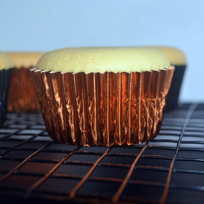 Huaswan Black Orange Foil Cupcake Liners Standard Baking Cups for Halloween Party and More, 120-Count