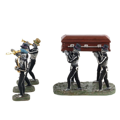 Lemax Jazz Funeral, Set of 4#13554