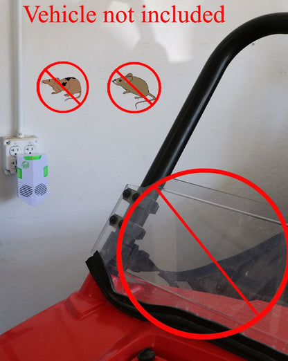 CLEANRTH CR008 Advanced Ultrasonic Rodent Repelling System - Powerful Indoor & Outdoor Rodent Repellent