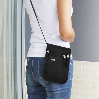 KEAFOLS Travel Pouch Neck Wallet Family Passport Holder Organizer Case with RFID Blocking