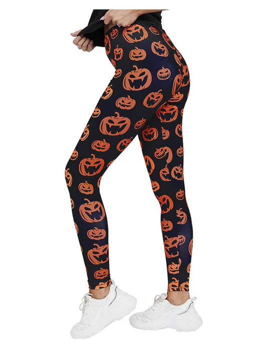 Halloween Leggings for Women Halloween Outfit Pumpkin Leggings Costume Pumpkin Medium