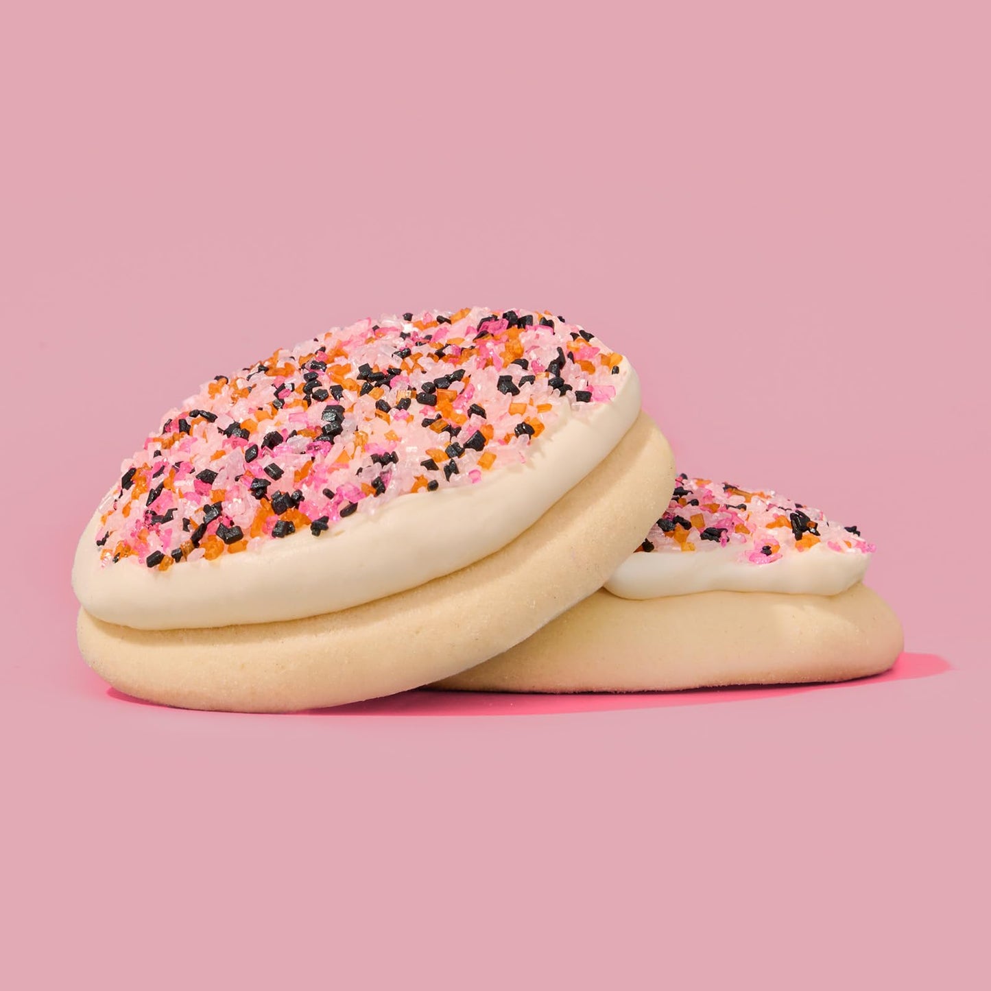 Fancy Sprinkles Limited Edition Halloween Screamsicle Sugar Pink, White, Black, and Orange Sugar Crystals (4 OZ)