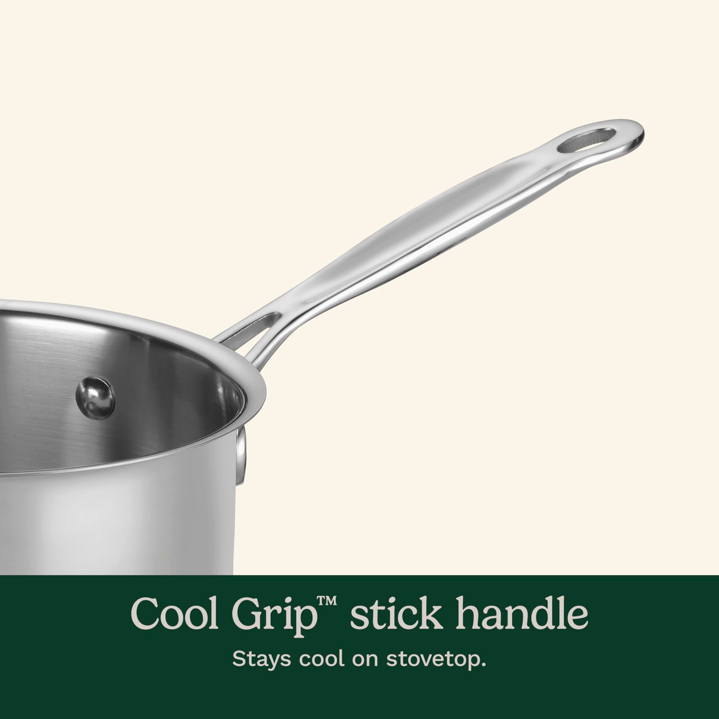 Cuisinart 1.5 Quart Saucepan w/Cover, Chef's Classic Stainless Steel Cookware Collection, 719-16