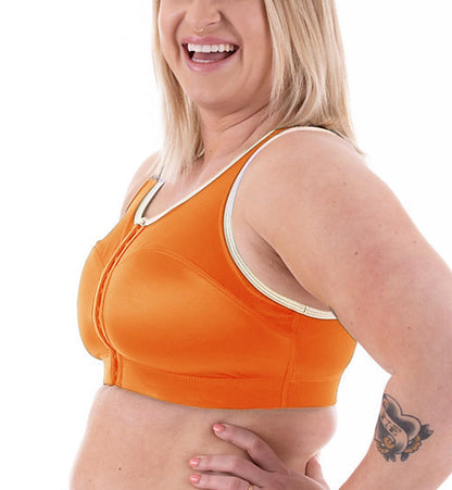 ENELL Women's Full Coverage Racerback Sports Bra (102) (US, Numeric, 3, Regular, Regular, Pumpkin Spice)