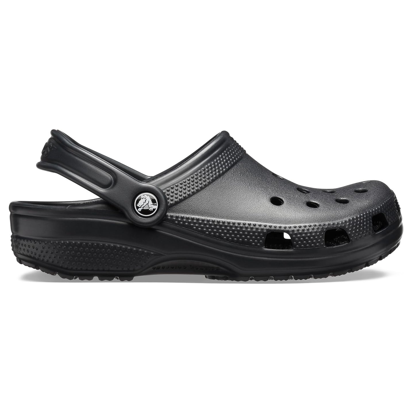 Crocs Unisex-Adult Classic Clogs, Black, 11 Men/13 Women